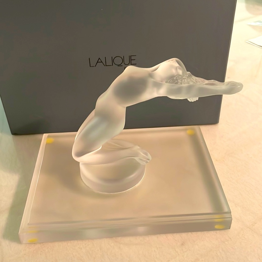 Lalique Chrysis Figurine book stand